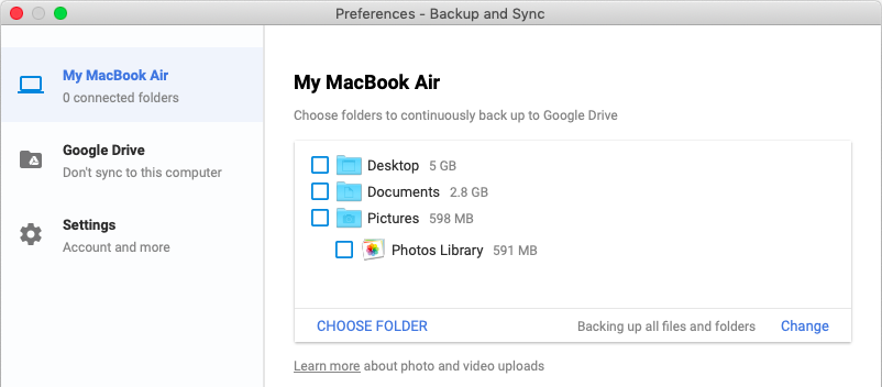 auto sync folders mac